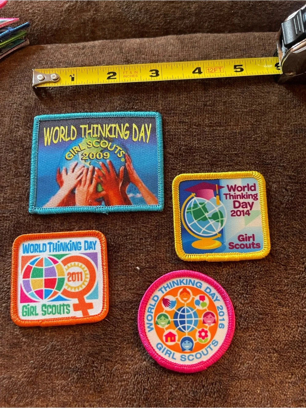 Lot of 18 Girl Scout Patches Lot - World Thinking Day & Event Patches
